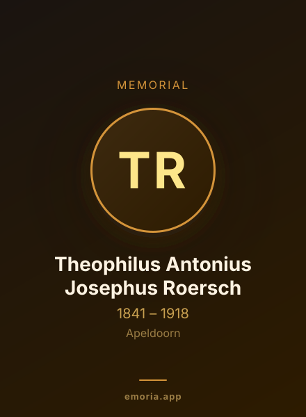 Memorial portrait of Theophilus Antonius Josephus Roersch