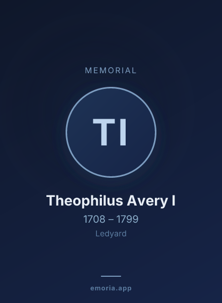 Memorial portrait of Theophilus Avery I