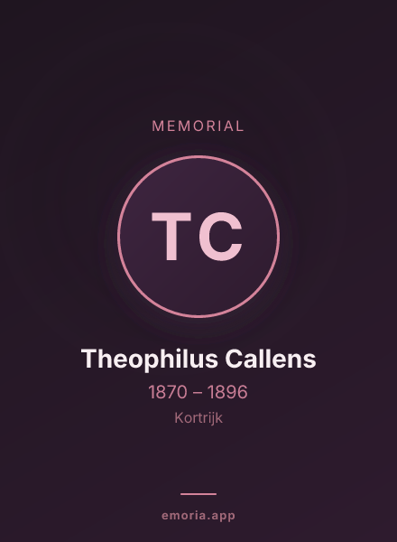 Memorial portrait of Theophilus Callens