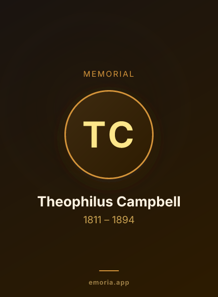 Memorial portrait of Theophilus Campbell