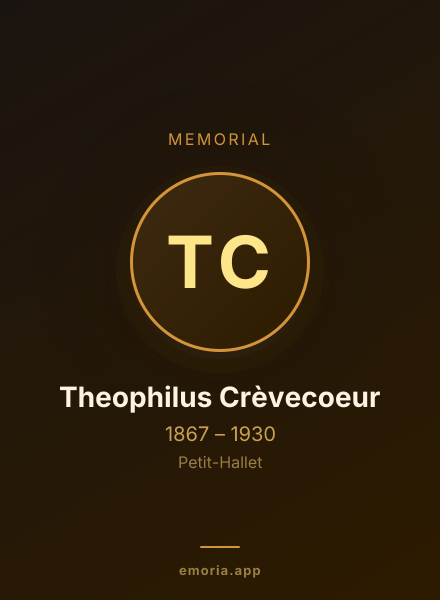 Memorial portrait of Theophilus Crèvecoeur
