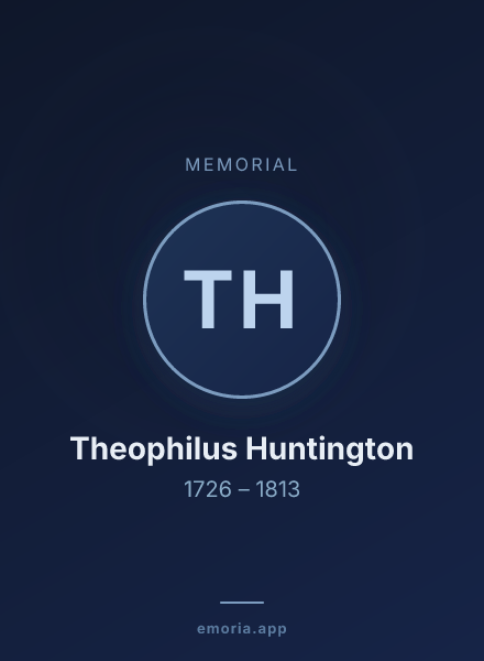 Memorial portrait of Theophilus Huntington