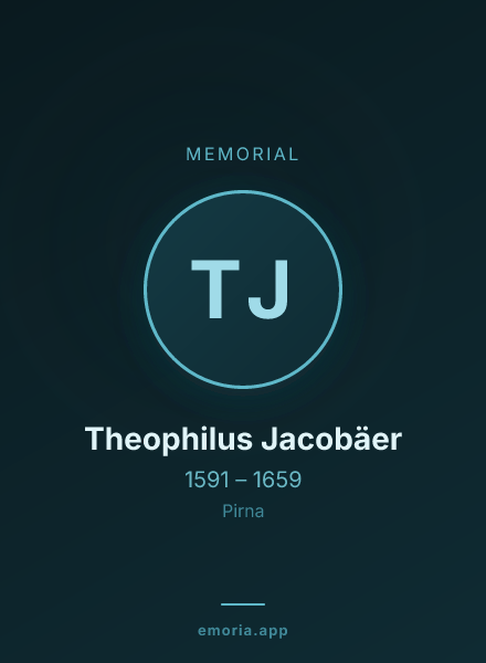 Memorial portrait of Theophilus Jacobäer
