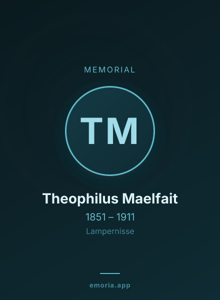 Memorial portrait of Theophilus Maelfait
