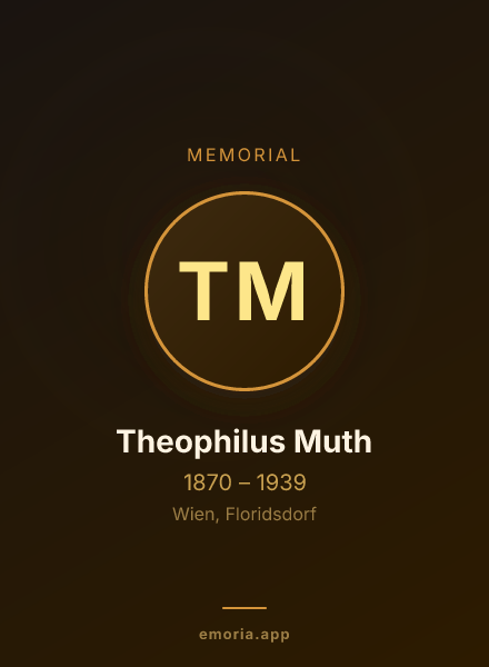 Memorial portrait of Theophilus Muth