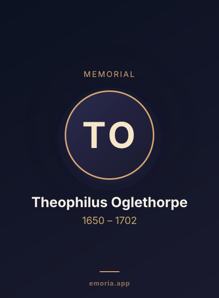 Memorial portrait of Theophilus Oglethorpe