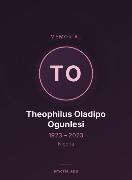 Memorial portrait of Theophilus Oladipo Ogunlesi
