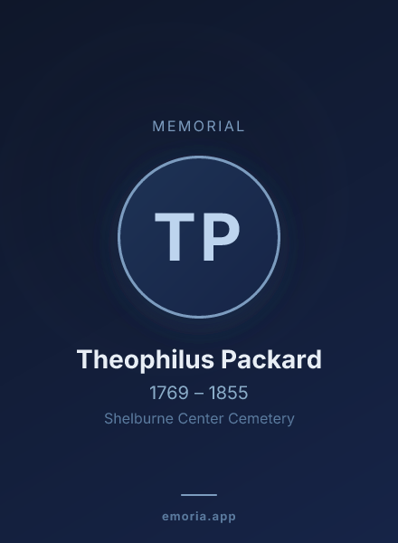 Memorial portrait of Theophilus Packard