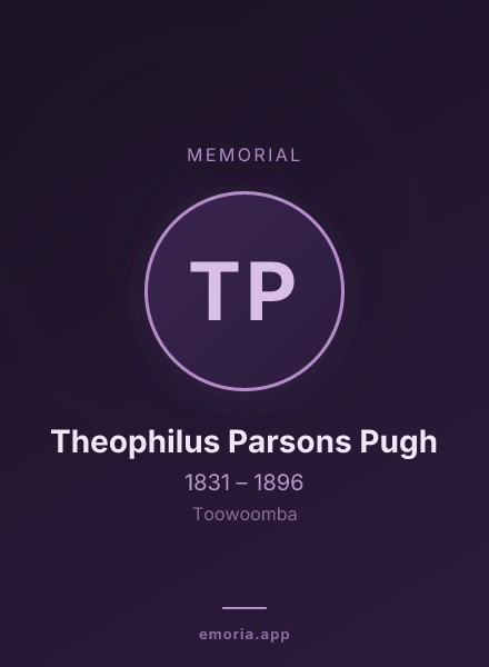 Memorial portrait of Theophilus Parsons Pugh