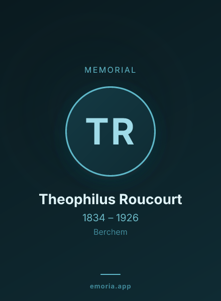 Memorial portrait of Theophilus Roucourt