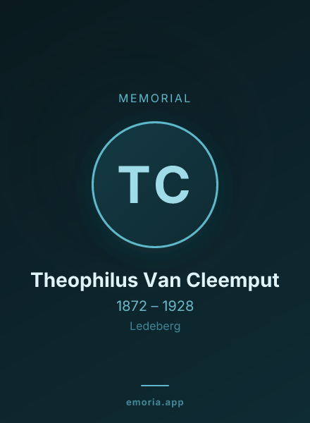 Memorial portrait of Theophilus Van Cleemput