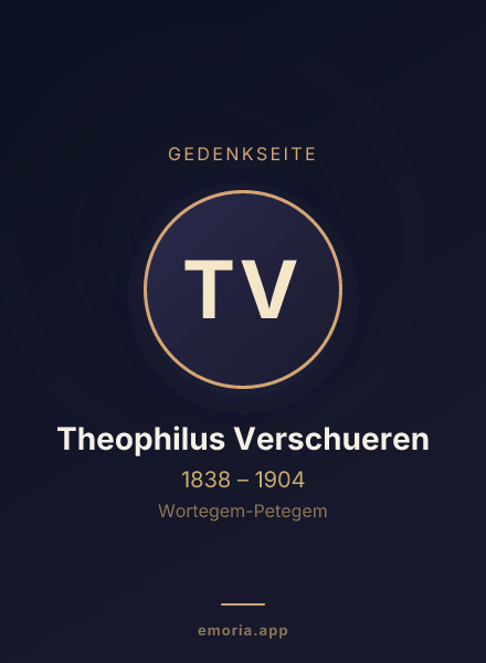 Gedenkportrait von Theophilus Verschueren