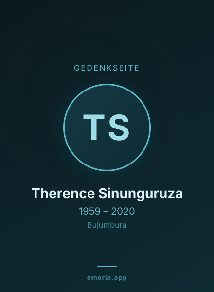 Gedenkportrait von Therence Sinunguruza