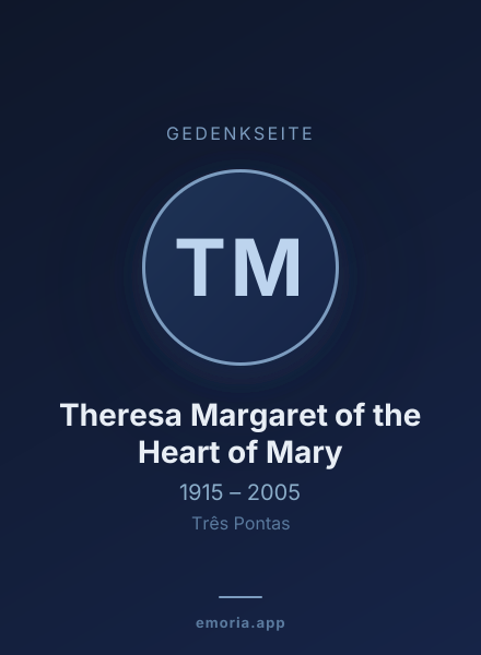 Gedenkportrait von Theresa Margaret of the Heart of Mary