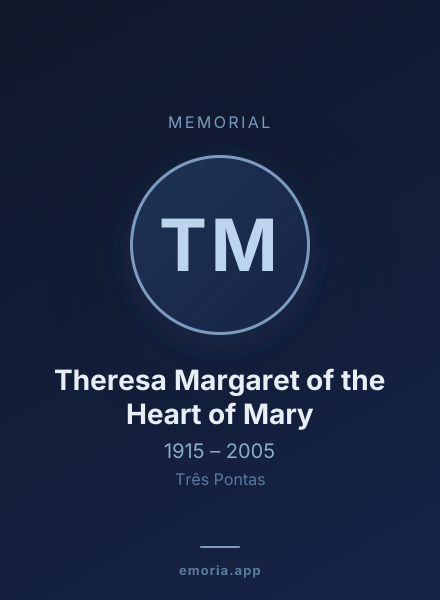 Memorial portrait of Theresa Margaret of the Heart of Mary