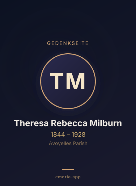 Gedenkportrait von Theresa Rebecca Milburn