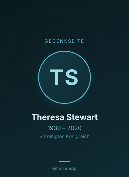 Gedenkportrait von Theresa Stewart