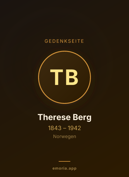Gedenkportrait von Therese Berg
