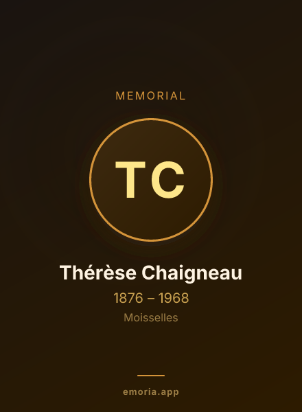 Memorial portrait of Thérèse Chaigneau