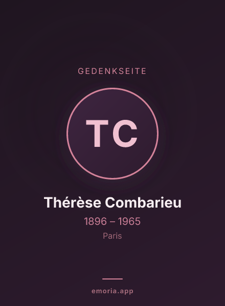 Gedenkportrait von Thérèse Combarieu