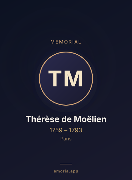 Memorial portrait of Thérèse de Moëlien