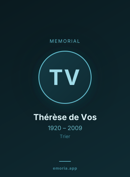 Memorial portrait of Thérèse de Vos