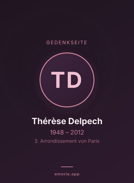 Gedenkportrait von Thérèse Delpech