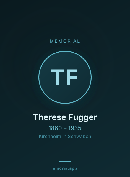 Memorial portrait of Therese Fugger