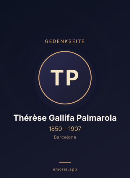 Gedenkportrait von Thérèse Gallifa Palmarola