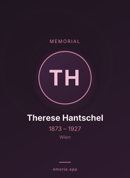 Memorial portrait of Therese Hantschel