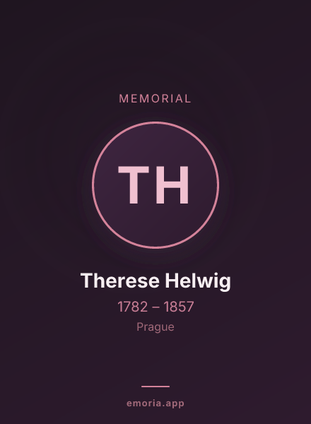 Memorial portrait of Therese Helwig