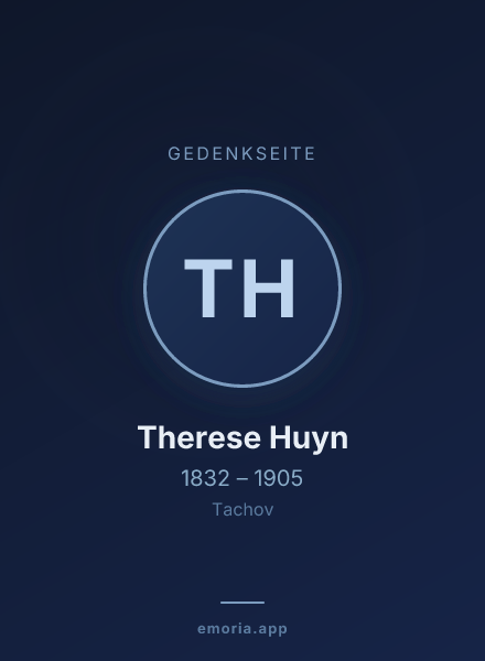 Gedenkportrait von Therese Huyn