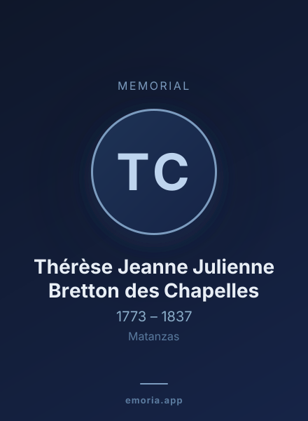 Memorial portrait of Thérèse Jeanne Julienne Bretton des Chapelles