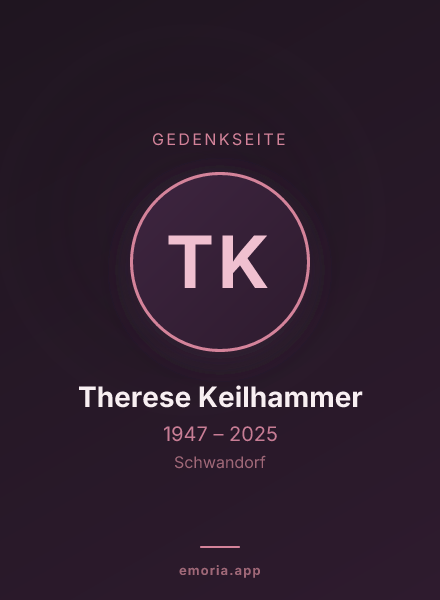 Gedenkportrait von Therese Keilhammer