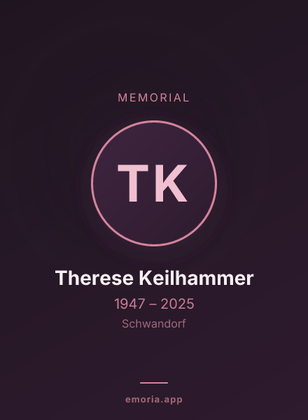 Memorial portrait of Therese Keilhammer