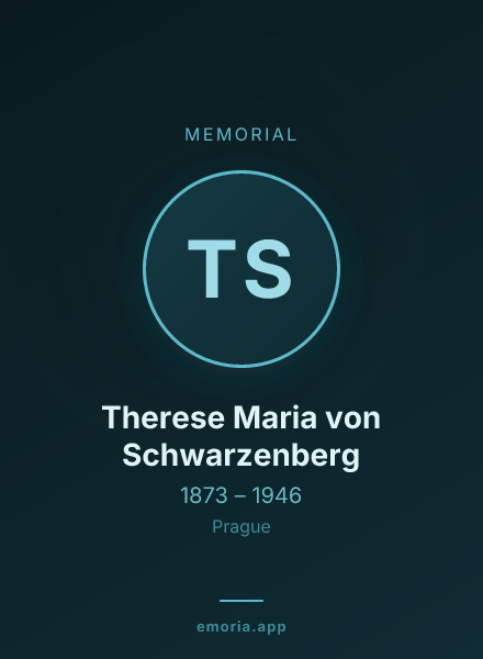 Memorial portrait of Therese Maria von Schwarzenberg