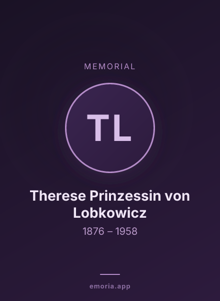 Memorial portrait of Therese Prinzessin von Lobkowicz