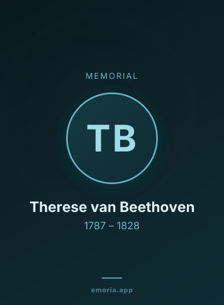 Memorial portrait of Therese van Beethoven