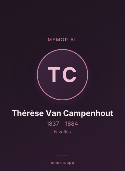 Memorial portrait of Thérèse Van Campenhout