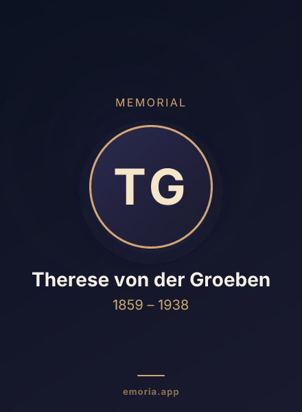 Memorial portrait of Therese von der Groeben