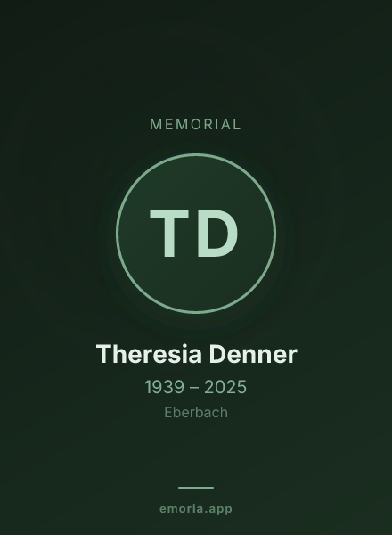 Memorial portrait of Theresia Denner