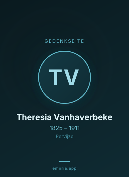 Gedenkportrait von Theresia Vanhaverbeke