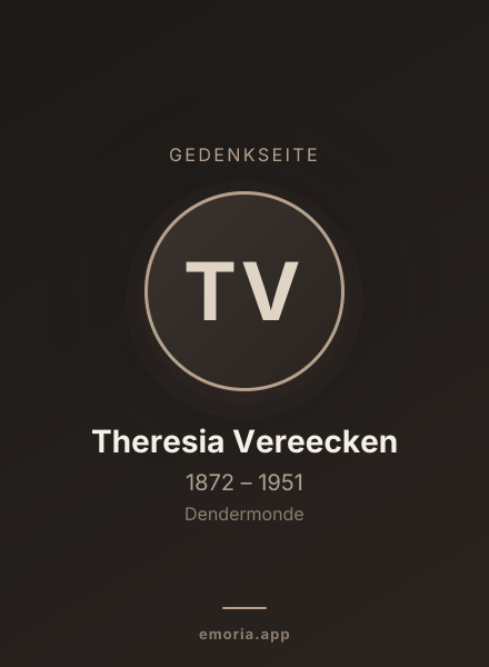 Gedenkportrait von Theresia Vereecken