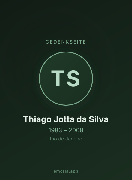 Gedenkportrait von Thiago Jotta da Silva