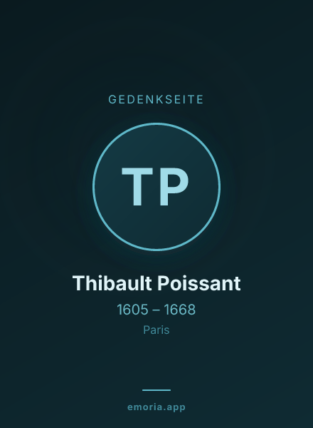 Gedenkportrait von Thibault Poissant
