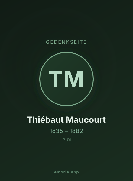 Gedenkportrait von Thiébaut Maucourt