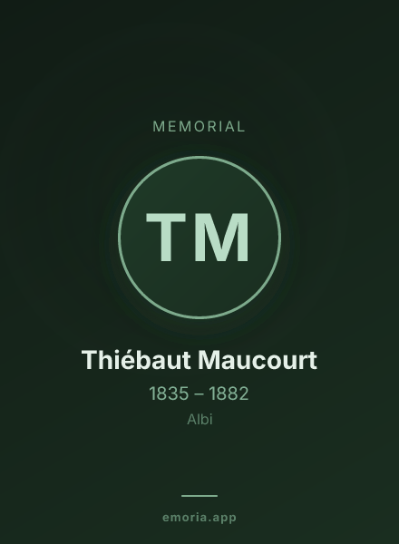 Memorial portrait of Thiébaut Maucourt