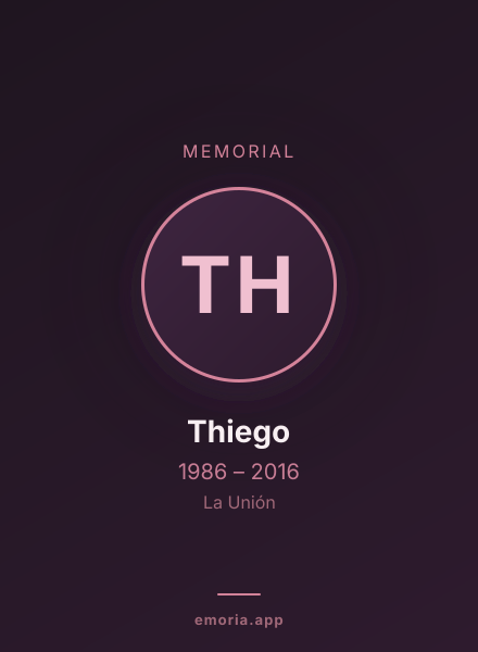 Memorial portrait of Thiego