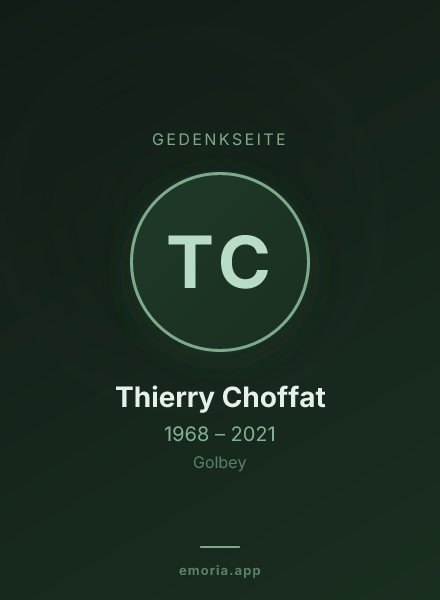 Gedenkportrait von Thierry Choffat