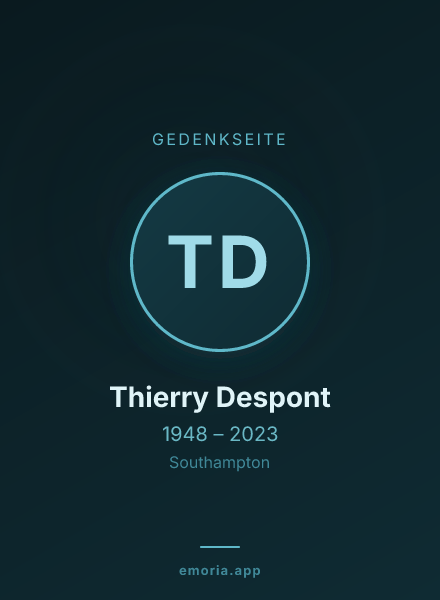 Gedenkportrait von Thierry Despont